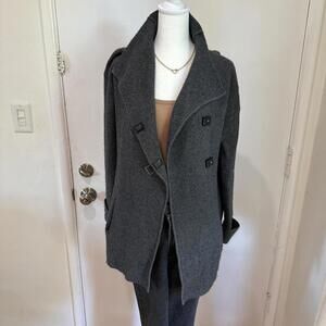 360 Cashmere Wool-Blend Sweater Coat – Size S